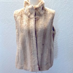 Kristen Blake Faux Fur Vest Jacket